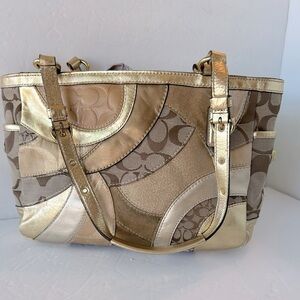 Coach NWOT Mosaic Patchwork Medium Tote
